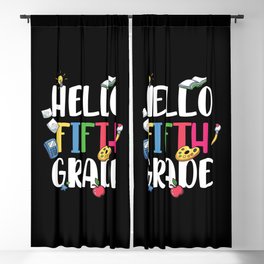 Hello Fifth Grade Back To School Blackout Curtain