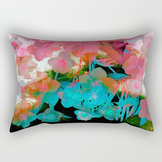 abstract bouquet on watercolors Rectangular Pillow