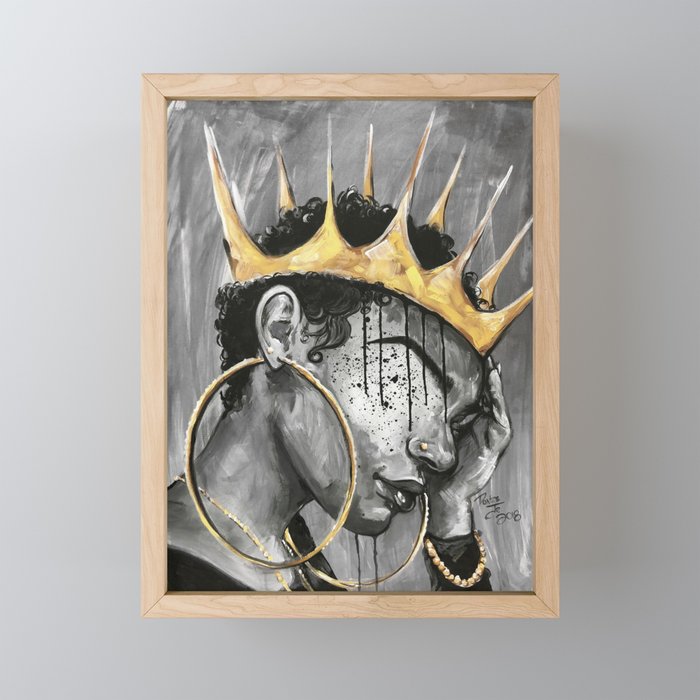 Naturally Queen X Framed Mini Art Print