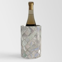 Quatrefoil Moroccan Pattern Mother of Pearl Wine Chiller