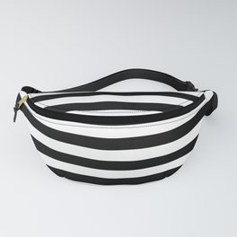 Parisian Black & White Stripes (horizontal) Fanny Pack