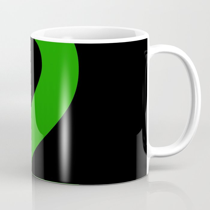 Number 2 (Green & Black) Coffee Mug