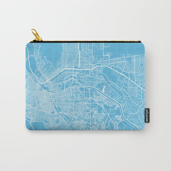 El Paso map blue Carry-All Pouch