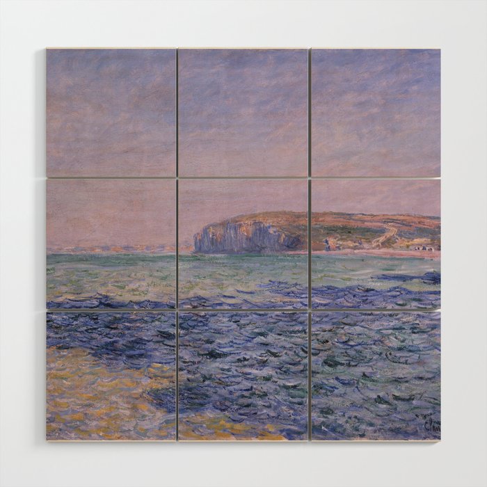 Claude Monet - Shadows on the Sea - Cliffs at Pourville Wood Wall Art