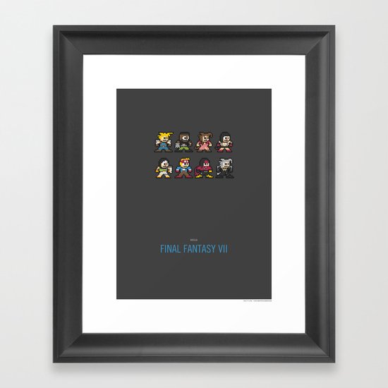 Mega Final Fantasy VII Framed Art Print
