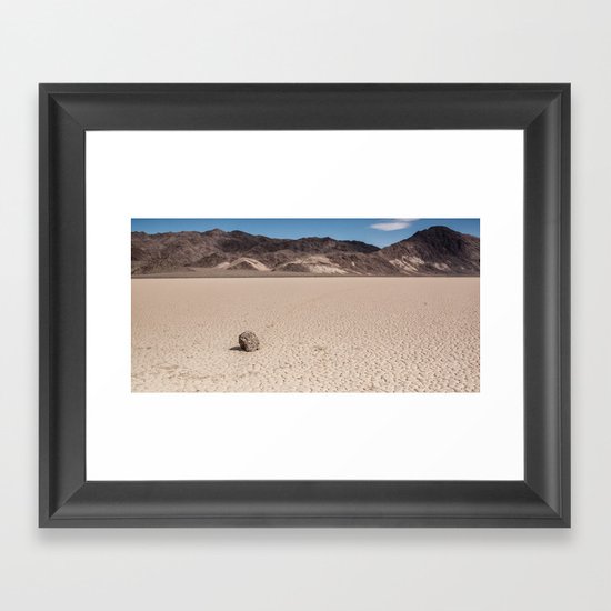 A Rock that moves Framed Art Print