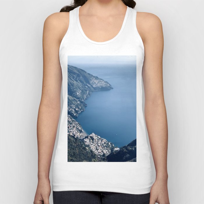 Poster Positano Italy Landscape From The Top Of Comune Mountain Tank Top