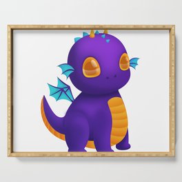Cute Baby Dragon: Midnight Serving Tray