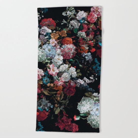 FLOWERS FLOWERS FLOWERS ... JUST FLOWERS (FLORAL) Beach Towel
