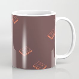 Cassette Pattern- Brown Coffee Mug