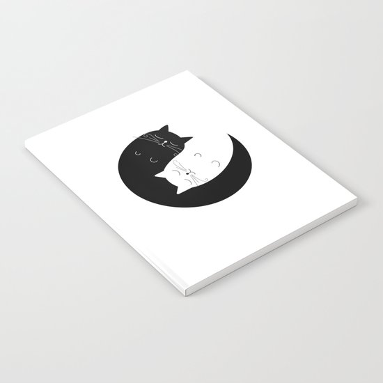 Ying yang cats Notebook