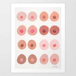 Views of a boob (Print Only) Art Print by jotadejai