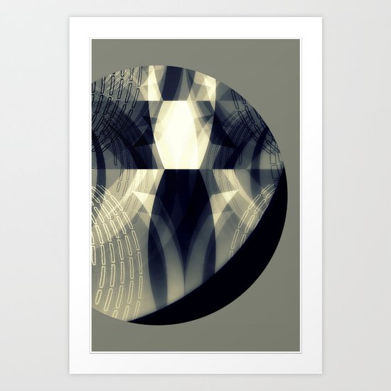 The moon is almost full tonight Art Print