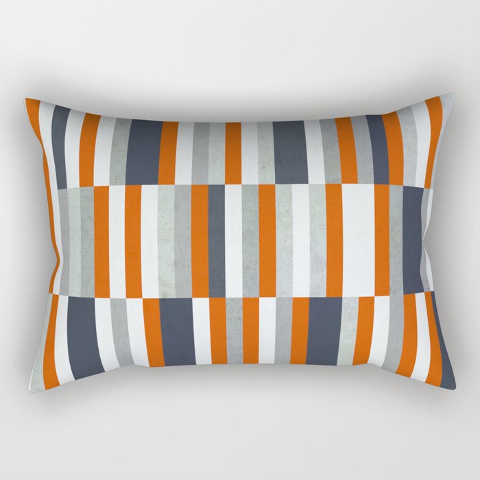 navy blue and orange pillows