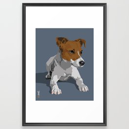 Jack Russell Terrier Dog Framed Art Print