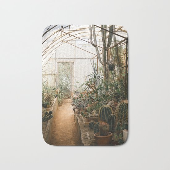 Desert Cactus and Succulent Garden, Palm Springs Bath Mat