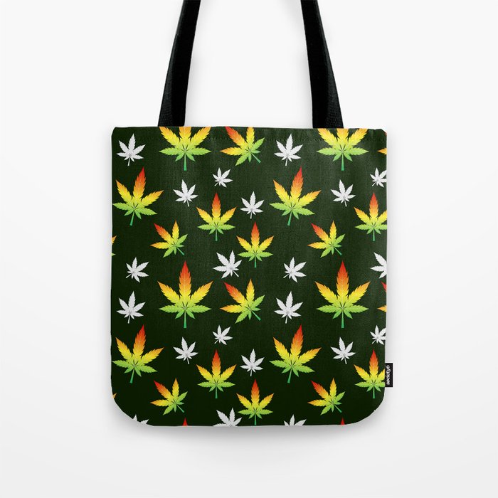 Cannabis seamless pattern Tote Bag