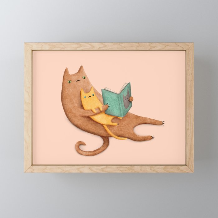 The Cat's Mother Framed Mini Art Print