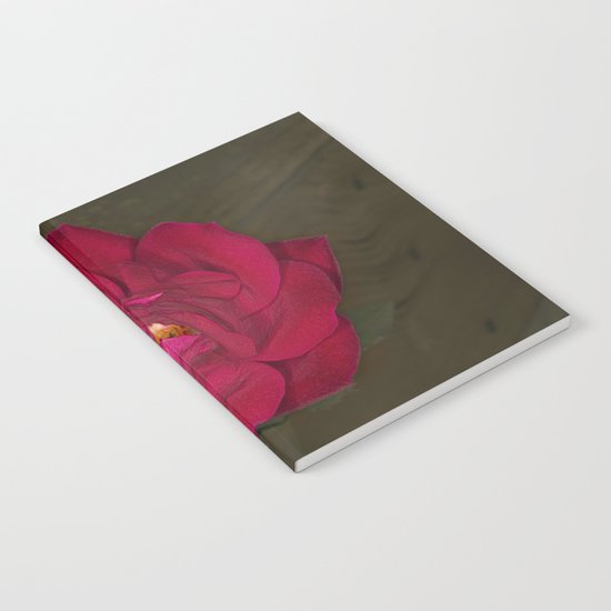 Red Rose in bloom Notebook