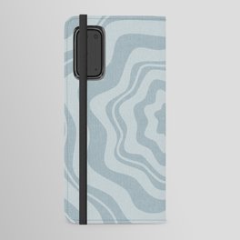 boho floral - coastal blue Android Wallet Case