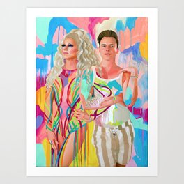 Courtney & Shane Art Print