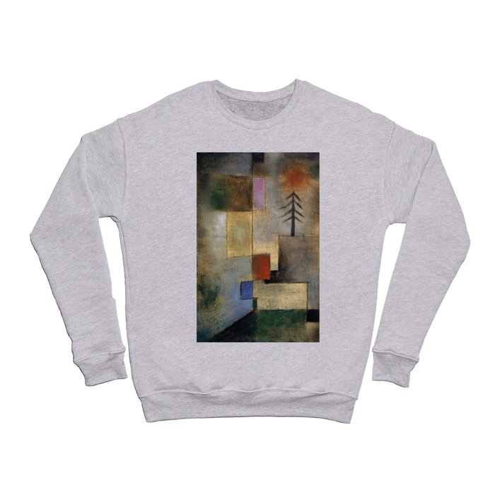  Small Picture of Fir Trees, 1922 by Paul Klee Crewneck Sweatshirt