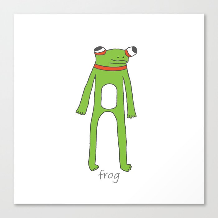 Gerald the Frog Canvas Print