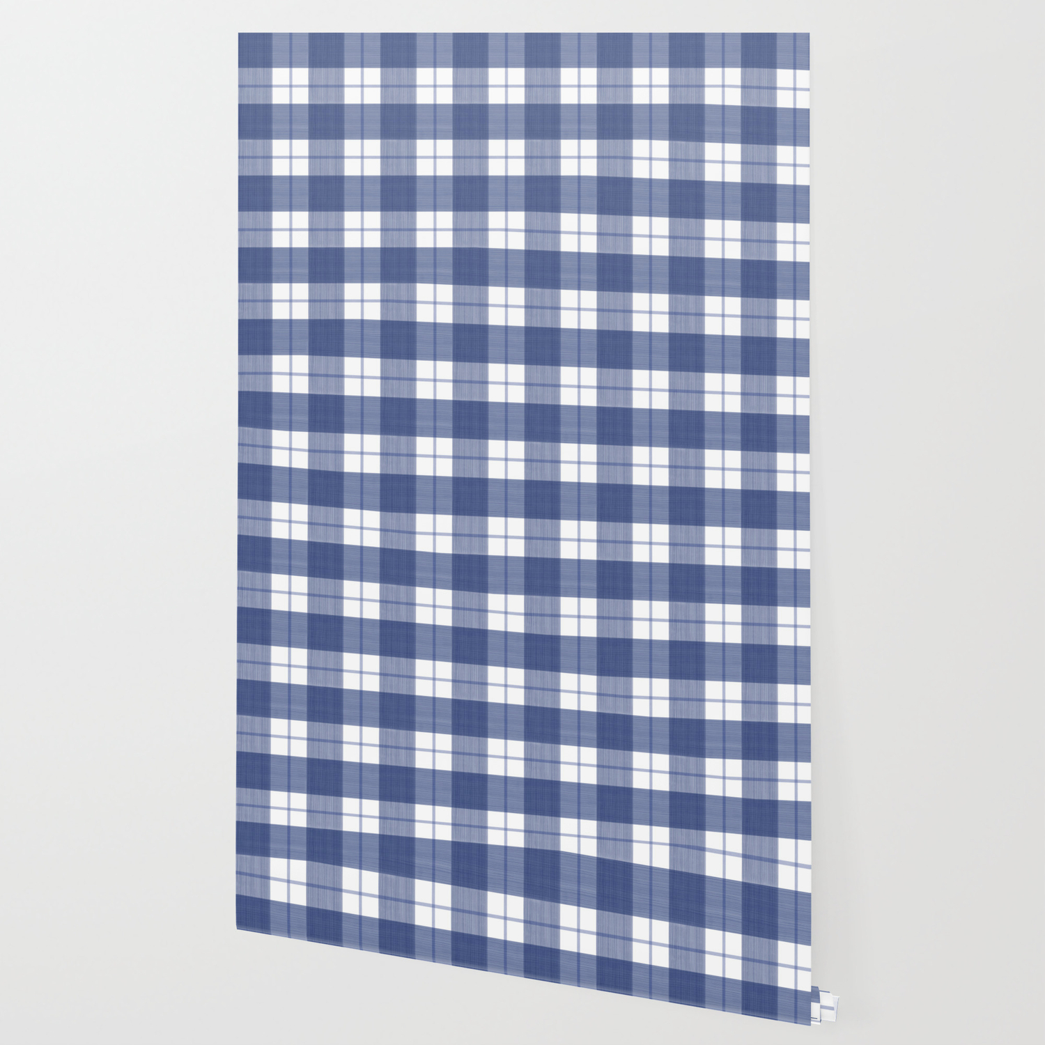 Blue And White Buffalo Plaid Wallpaper By Danikaherrick Society6