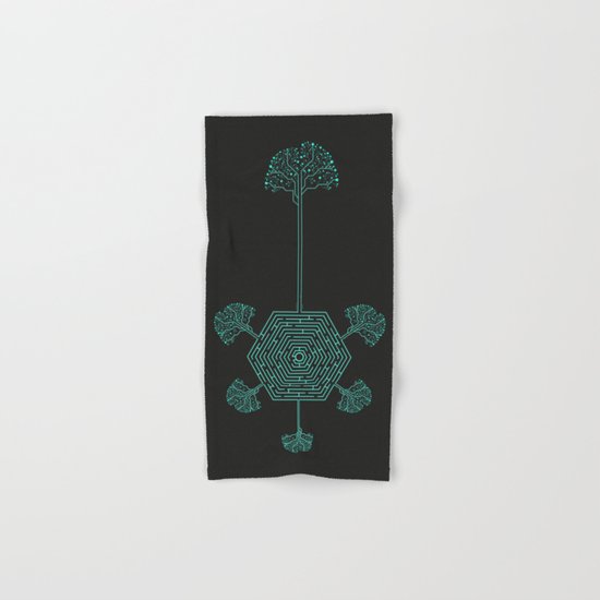 Natural Maze Hand & Bath Towel