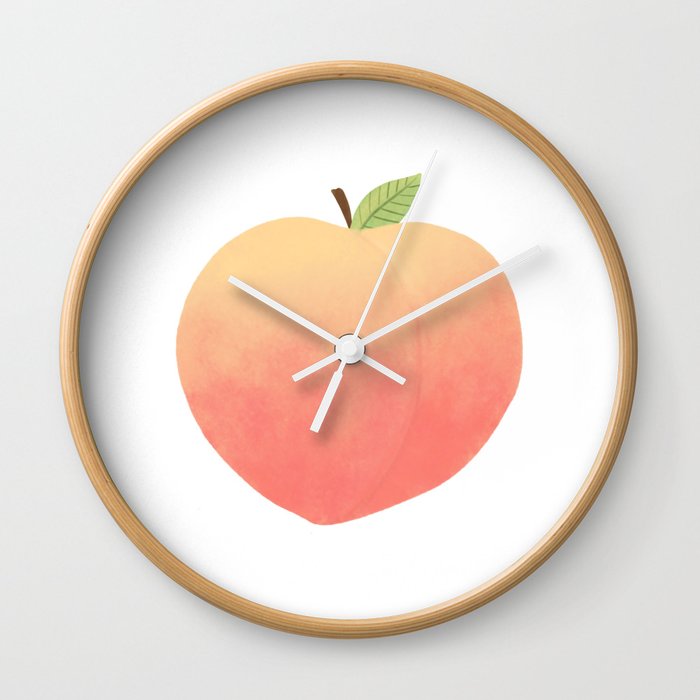 Yummy Peach Wall Clock
