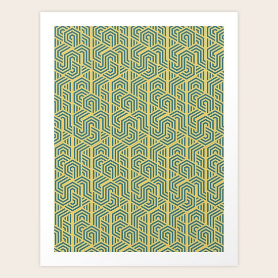 Pattern Vibes Art Print