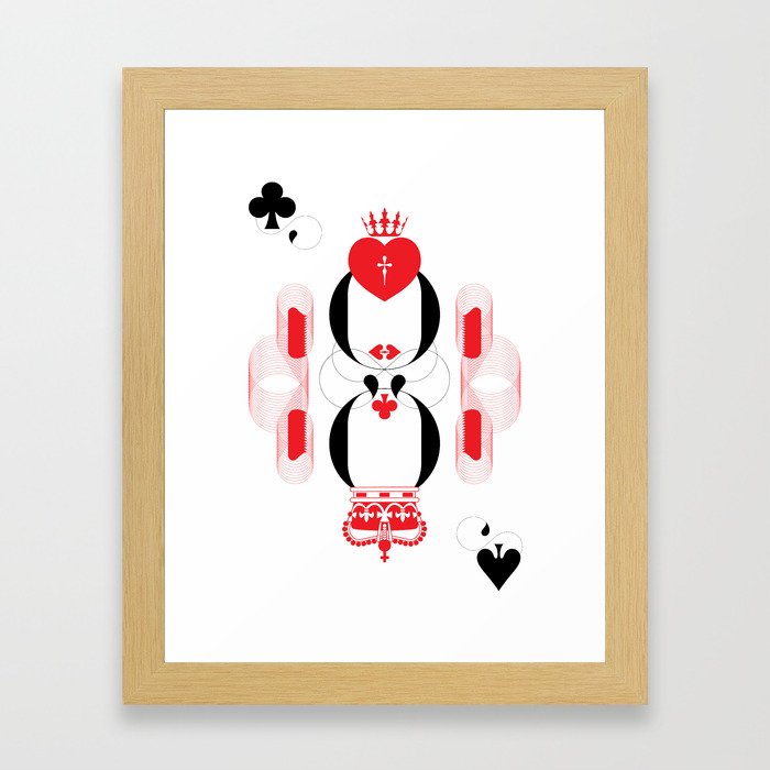 King and Queen of Hearts Framed Art Print
