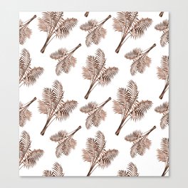 copper palmtrees Canvas Print