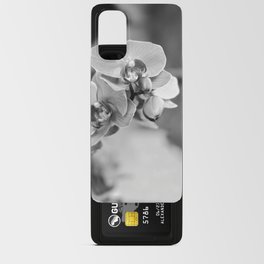 Orchid Growing Near A Buddhist Temple Black And White Android Card Case