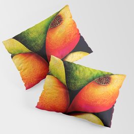 Tropical Fruit - Abstract Minimalist Digital Retro Poster Art Pillow Sham