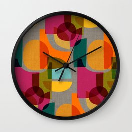 Mid Century Kaleidoscope Wall Clock