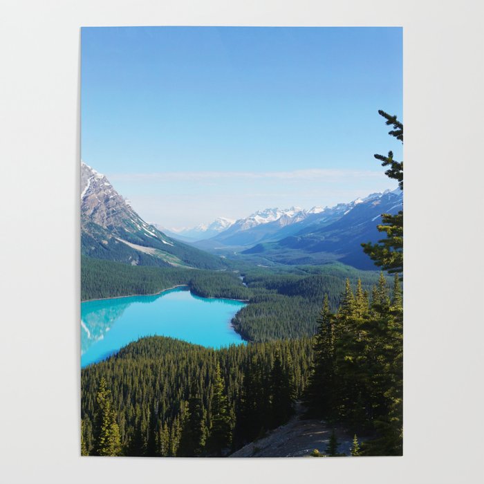 Canada Photography - Banff National Park From The Mountain Poster