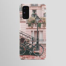 Bike in Paris Pink City Photography  Android Case