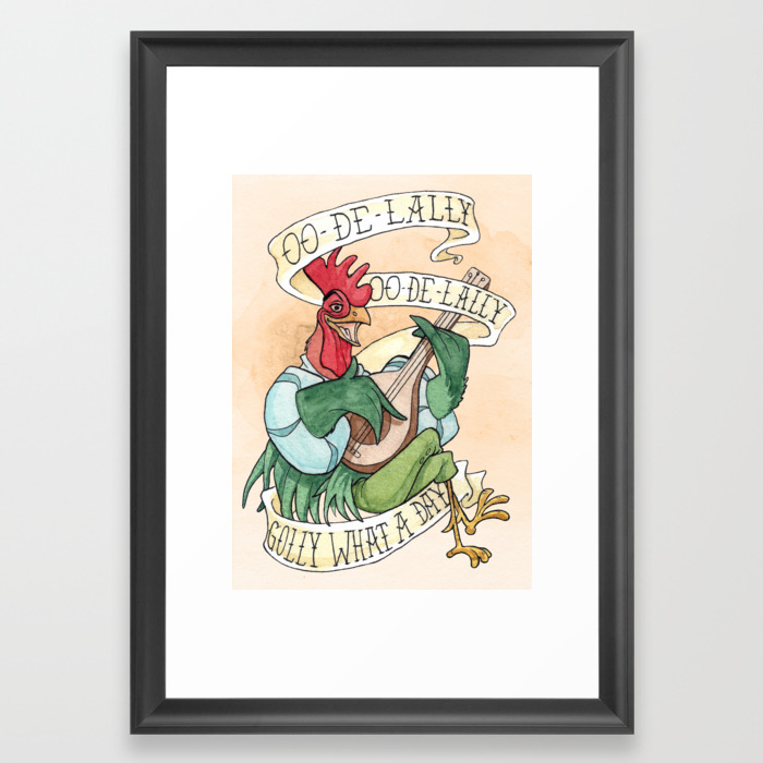 Alan A Dale Rooster Oo De Lally Golly What A Day Tattoo