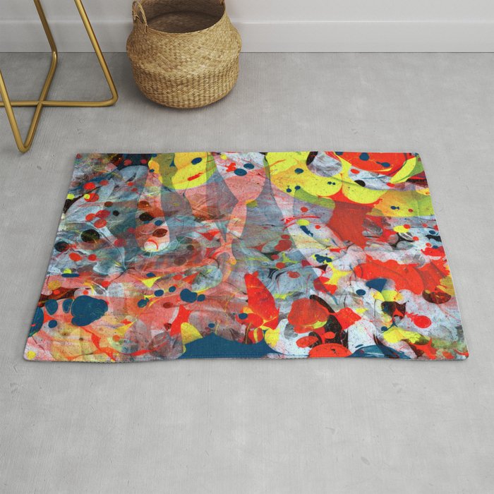 abstract painting art Rug