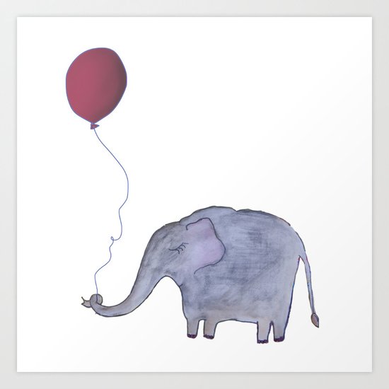Elephant Art Print