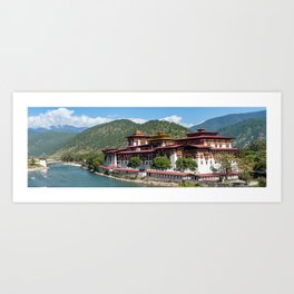 Bhutan: Punakha Dzong Art Print