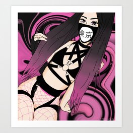 Pink Bassdrip Art Print