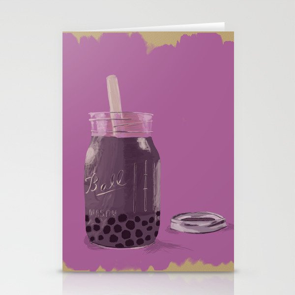 Milk Tea Stationery Cards