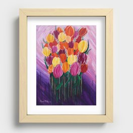 Tulip-git to Quit Recessed Framed Print
