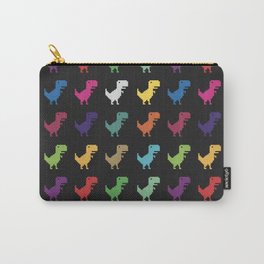 Offline Dino T-rexes in Different Colors Carry-All Pouch
