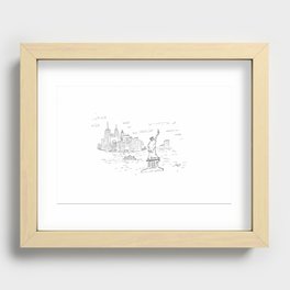 Lady Liberty from Red Hook New York Recessed Framed Print