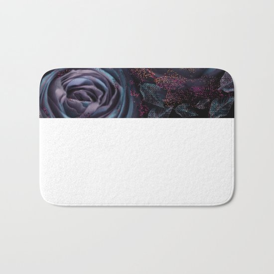 Purple roses. Bath Mat