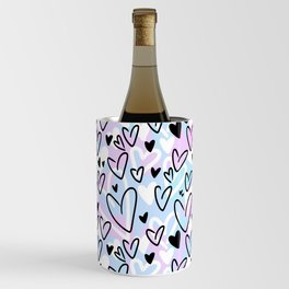 Valentines hearts print  Wine Chiller