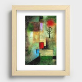 "Little Painting of Fir-Trees" by Paul Klee (1922) Recessed Framed Print
